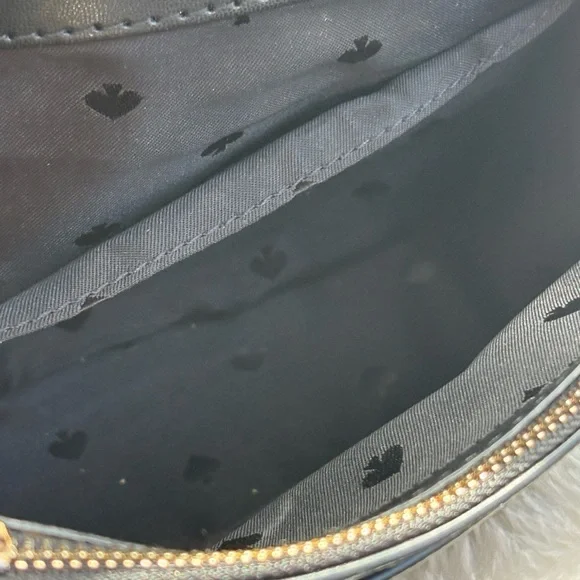 Kate Spade Black Textured Crossbody Bag